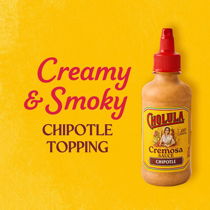 Cholula Chipotle Cremosa Sauce – Streamlined Pantry Upgrade Replacing Multiple Hot Sauce Bottles, Medium Heat Creamy, 8 fl oz
