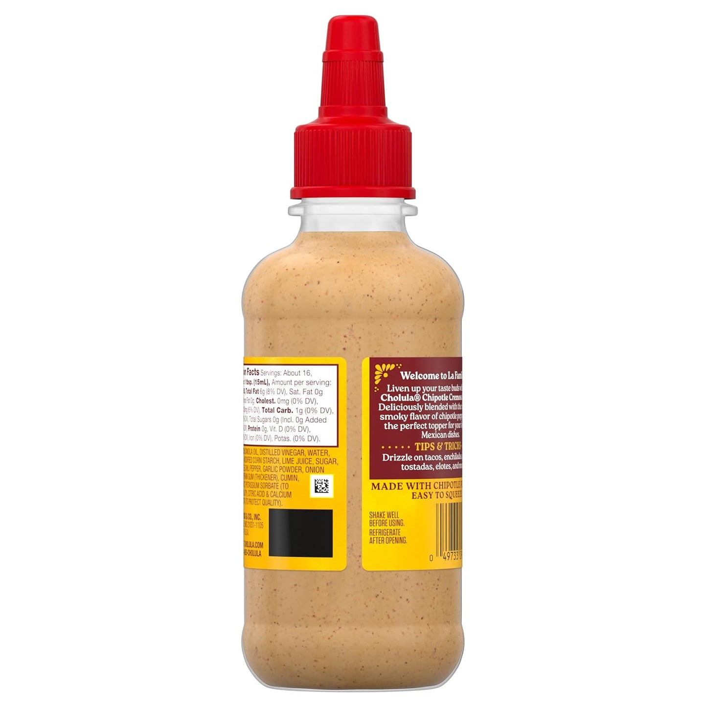 Cholula Chipotle Cremosa Sauce – Streamlined Pantry Upgrade Replacing Multiple Hot Sauce Bottles, Medium Heat Creamy, 8 fl oz