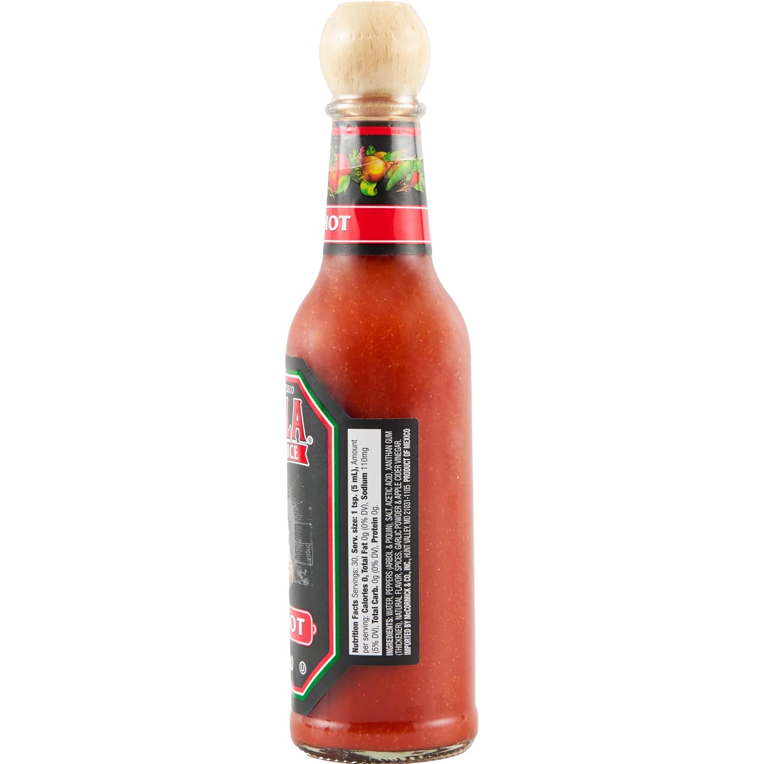 Cholula Hot Sauce Extra Hot – Compact Refrigerator-Door Staple, No-Clutter Pantry Essential, 5 fl oz