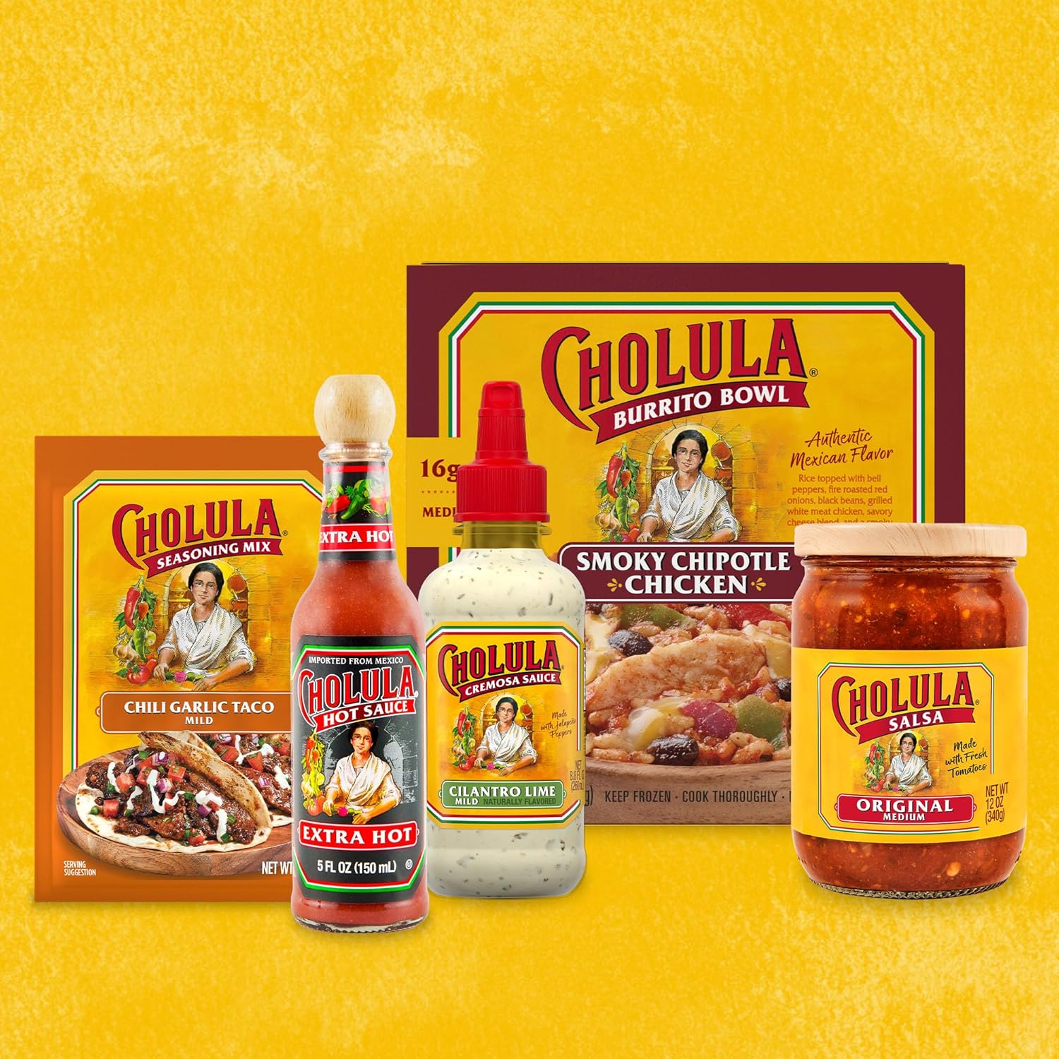 Cholula Hot Sauce Extra Hot – Compact Refrigerator-Door Staple, No-Clutter Pantry Essential, 5 fl oz