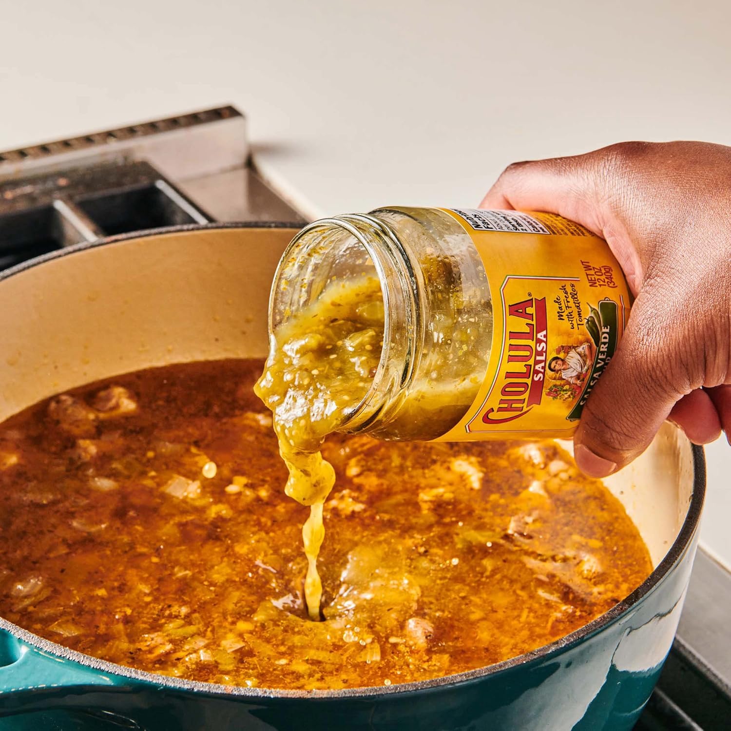 Cholula Salsa Verde Mild 12 oz – Guilt-Free Topping for Balanced Diets