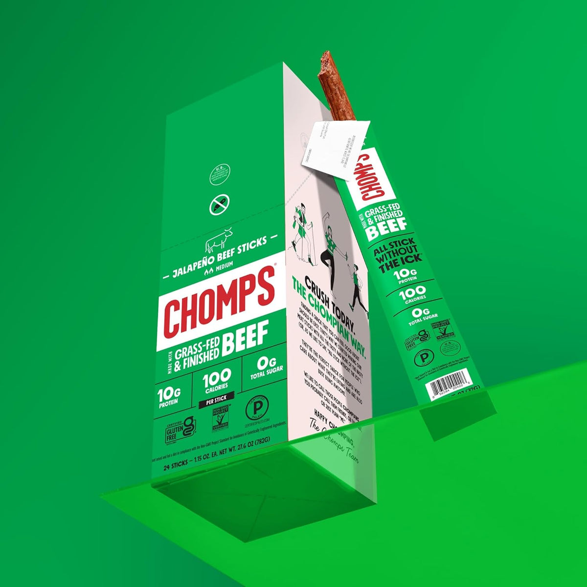 Chomps Jalapeno Beef Stick – Calorie-Conscious High-Protein Snack for Intermittent Fasting Windows