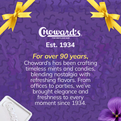 Choward's Violet Mints 6-Pack – Individually Wrapped Travel Mints for Carry-Ons, Work Bags, and Conference Refresh