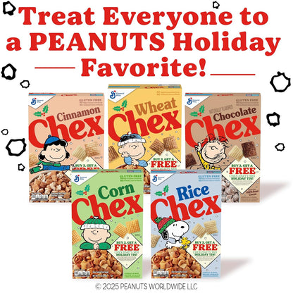 Cinnamon Chex Whole Grain Cereal – Uncluttered Morning Bowl with Real Cinnamon Only