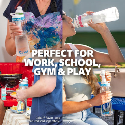 Cirkul Adjustable Flavor Bottle – Understated Hydration Design in Neutral Blue Lid for Intentional, Less-Is-More Living