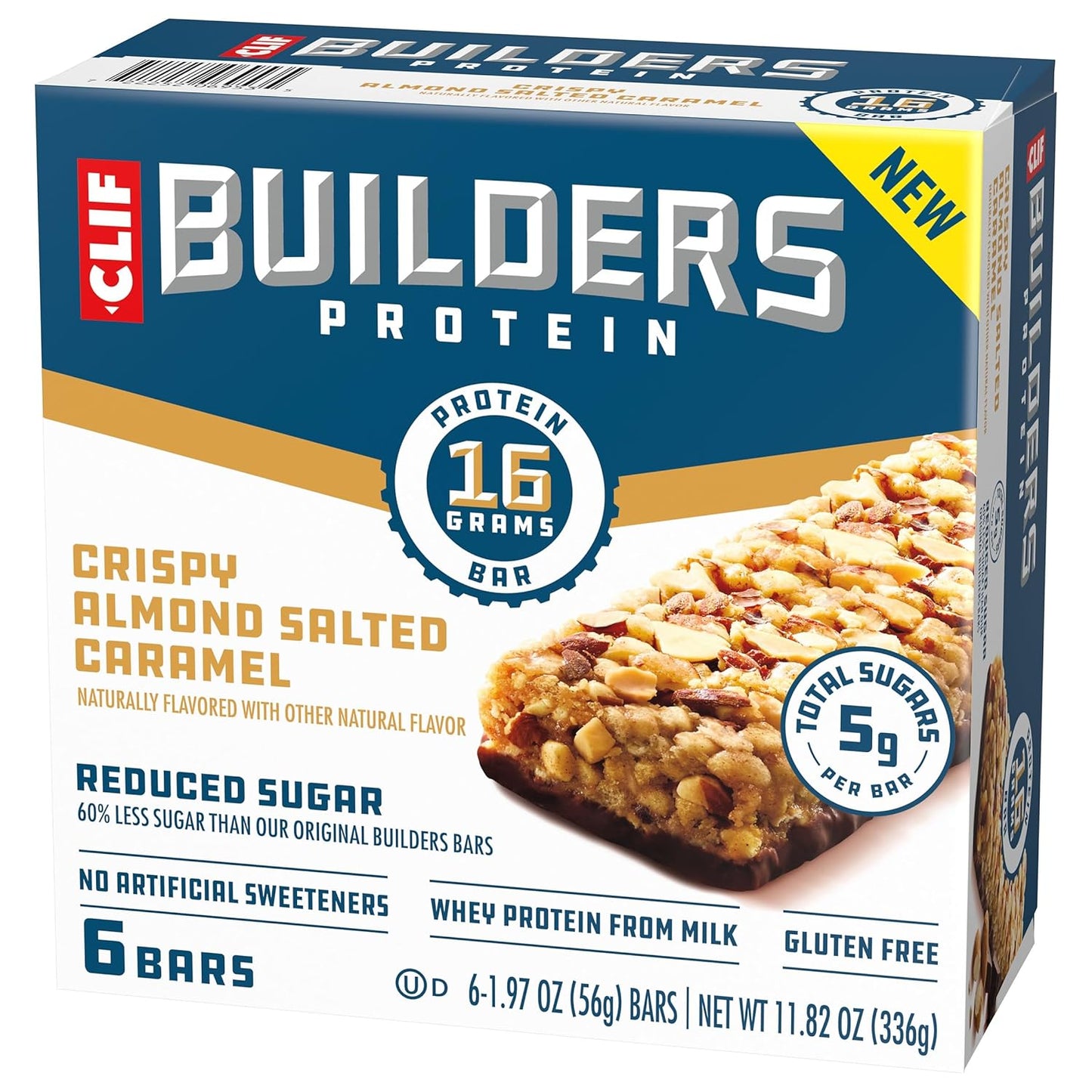 CLIF BUILDERS 16g Protein Bar Multi-Pack - Shareable Peanut Butter Chocolate Gift for Outdoor Enthusiasts and Hiking Buddies