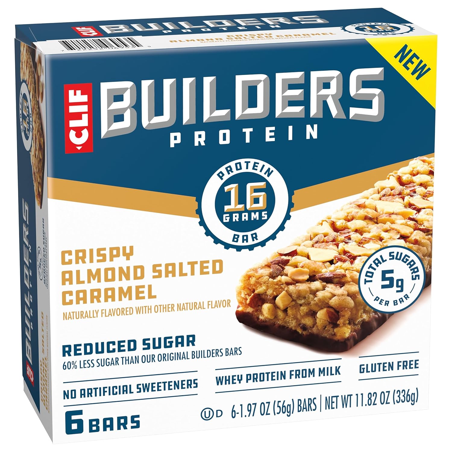 CLIF BUILDERS 16g Protein Bar Multi-Pack - Shareable Peanut Butter Chocolate Gift for Outdoor Enthusiasts and Hiking Buddies