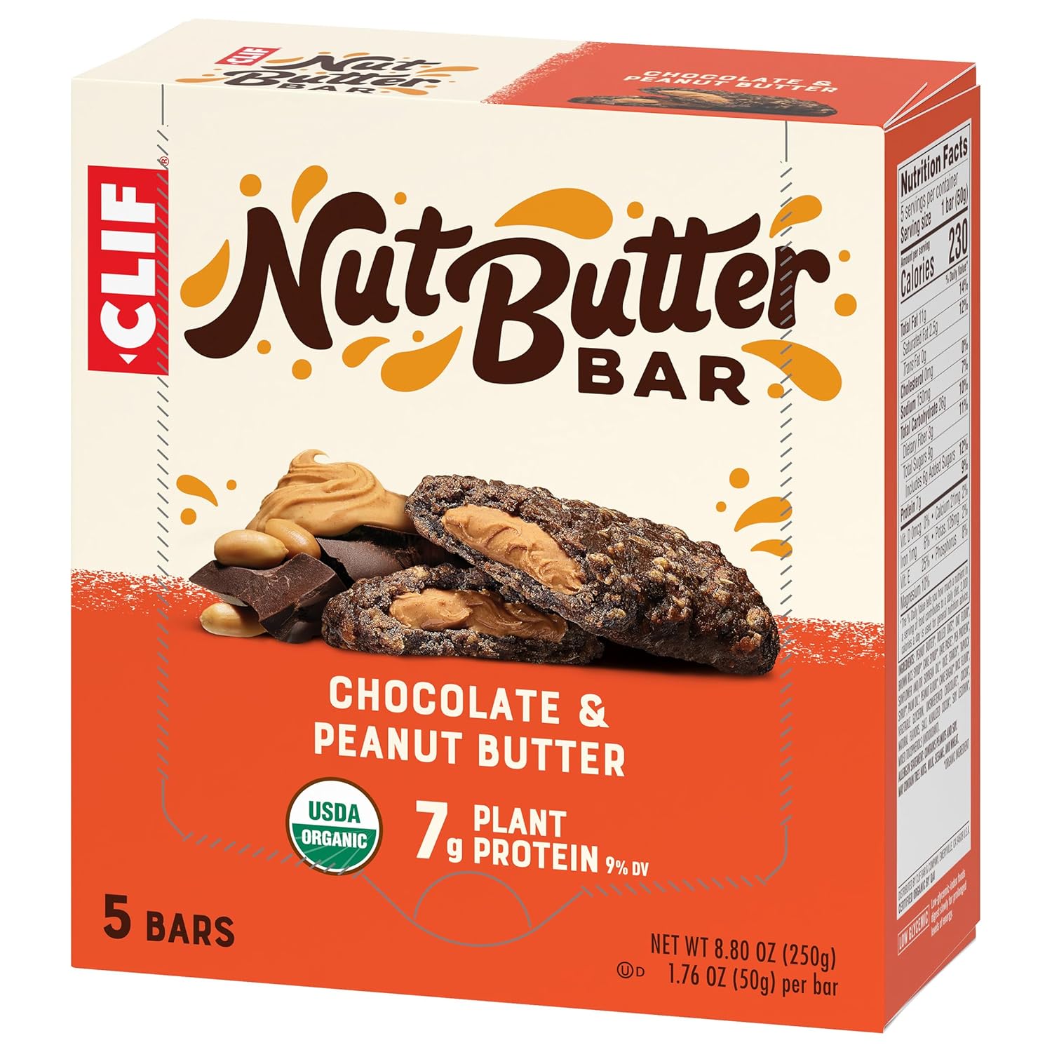 CLIF Nut Butter Bar – Plant-Based Protein Snack for School Lunches and Car Rides
