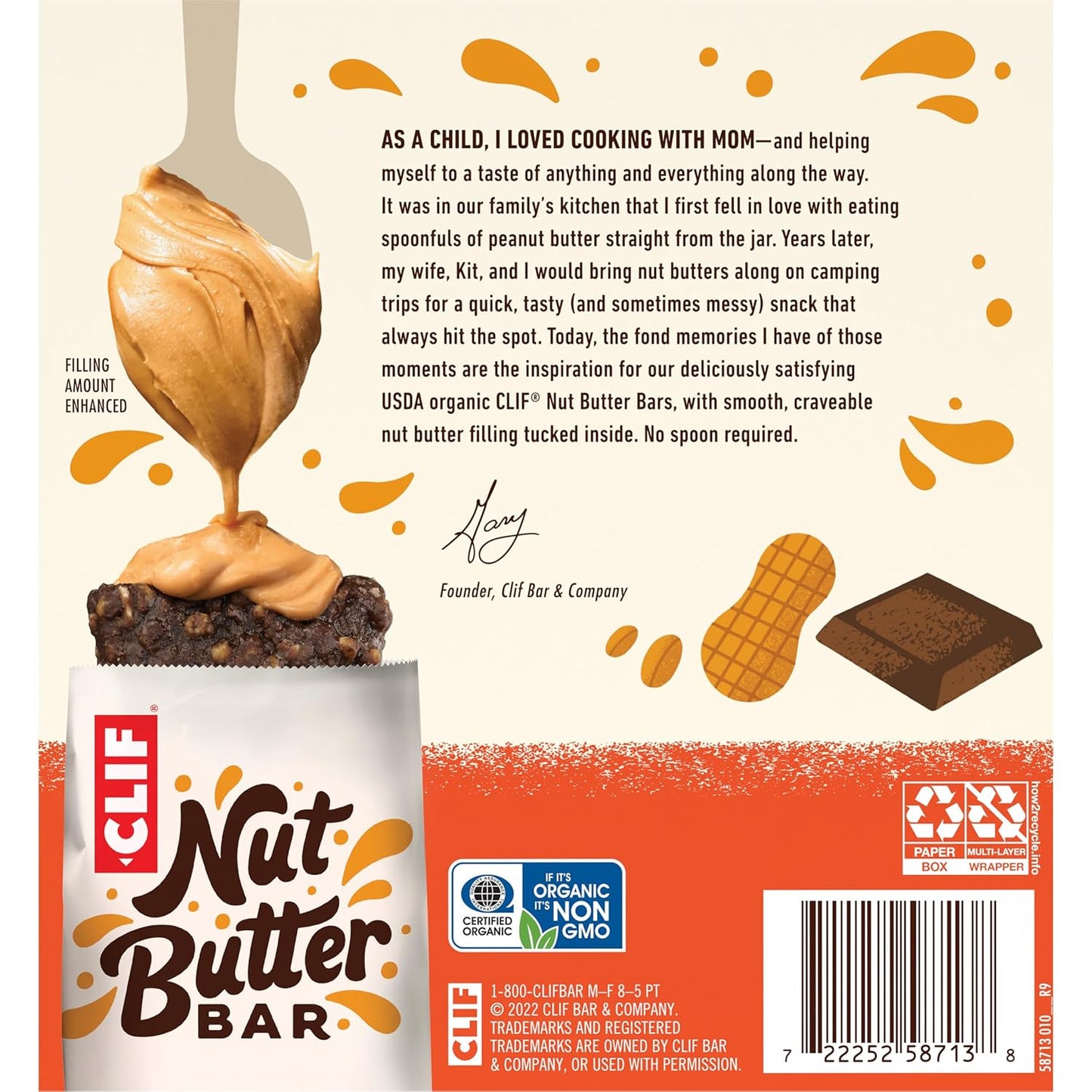 CLIF Nut Butter Bar – Plant-Based Protein Snack for School Lunches and Car Rides