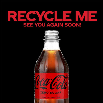 Coca-Cola Coke Zero Sugar Diet Cola 16.9 fl oz 6 Pack – Steady Caffeine Boost to Power Morning Routines