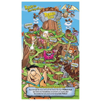 Cocoa PEBBLES Cereal – Comforting Chocolate Breakfast Bowl for Calm Family Mornings, 19.5 oz Box