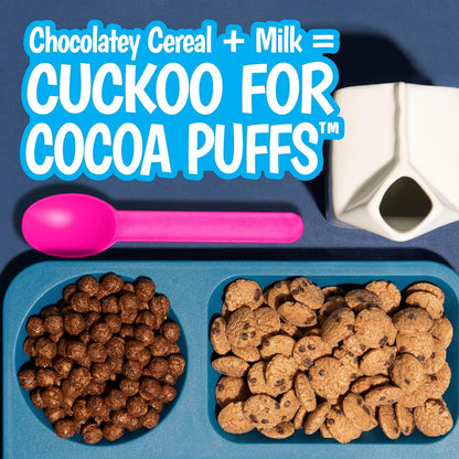Cocoa Puffs Cereal for Fast Study Fuel – Quick Energy Chocolate Breakfast, 25.8 oz Giant Size