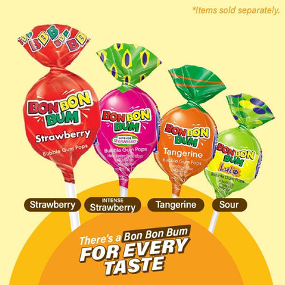 Colombina Bon Bon Bum Suckers – Individually Wrapped Mango and Tropical Flavors Safe for Playroom Snack Drawers and Birthday Parties