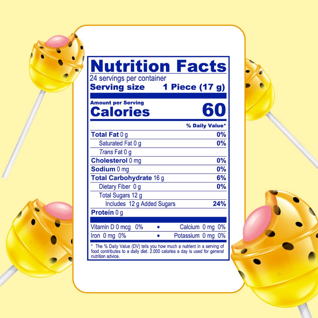 Colombina Bon Bon Bum Suckers – Individually Wrapped Mango and Tropical Flavors Safe for Playroom Snack Drawers and Birthday Parties
