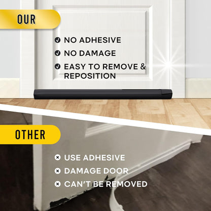 Comfyanno Under Door Draft Stopper – Low-Profile Door Bottom Insulation in Neutral Black, Gray, White, Brown