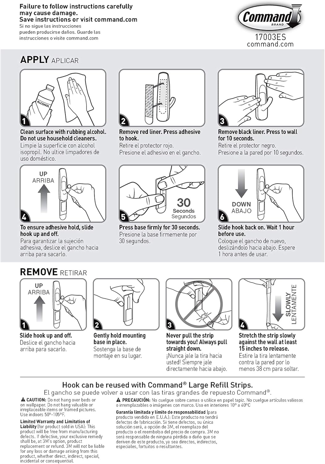 Command Adhesive Utility Hooks – No Nails, No Tools Hanging for Safer Apartment Living