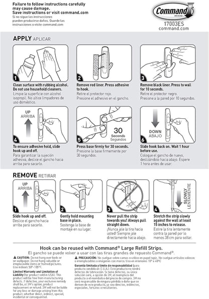 Command Adhesive Utility Hooks – No Nails, No Tools Hanging for Safer Apartment Living