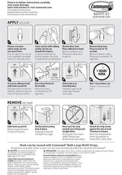 Command Bath Large Towel Hook Value Pack – Giftable Bathroom Upgrade for Hostess, Host, and Holiday Giving