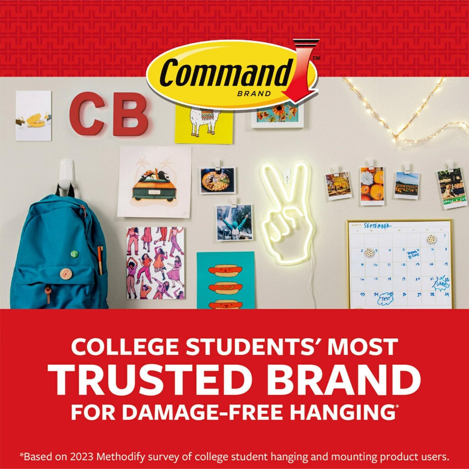 Command Clear Clips 2-Pack – Cozy Birthday Gift for Her, Perfect for String Light Lovers