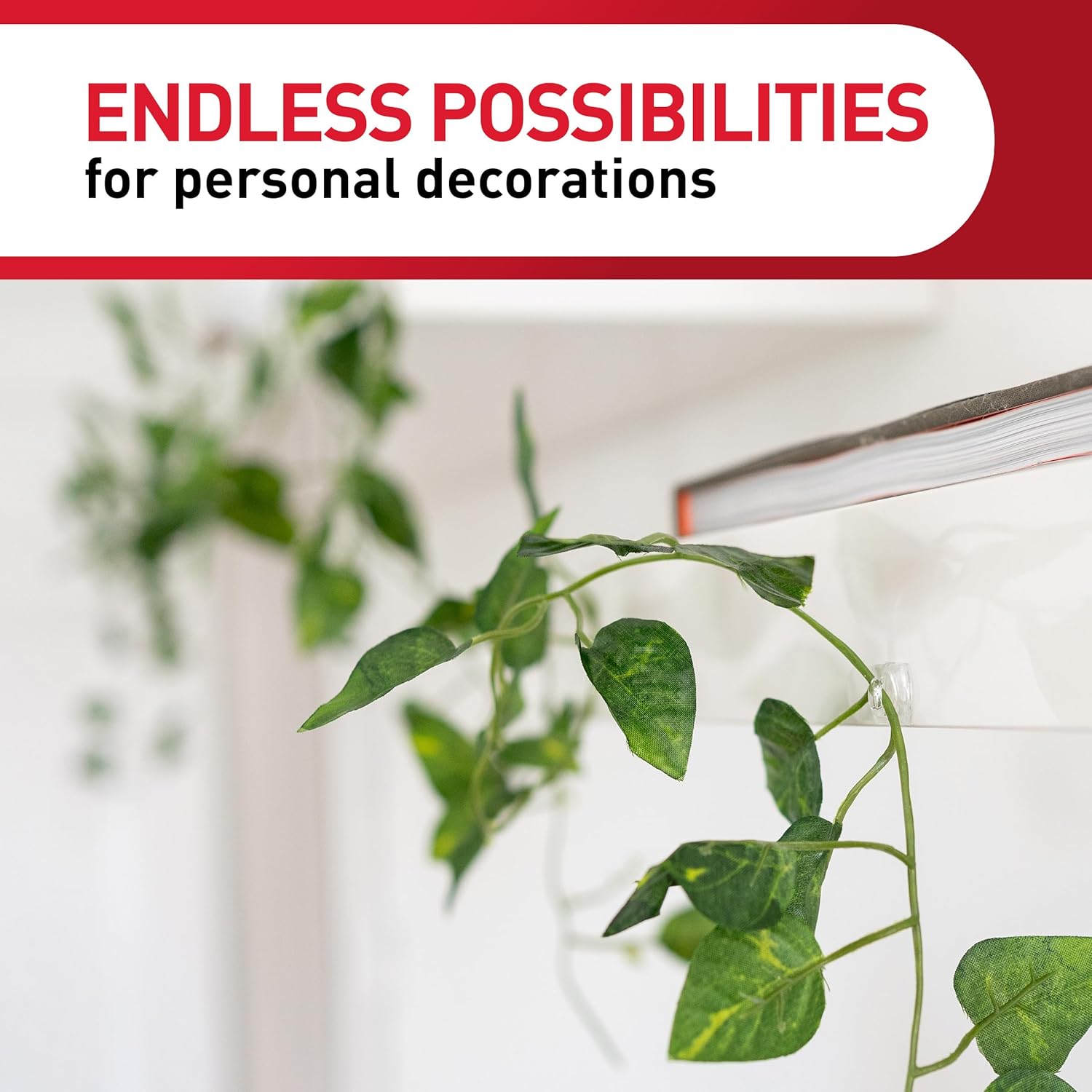 Command Clear Light Clips Christmas Gift for Mom, Easy Holiday Decorating Kit for Renters