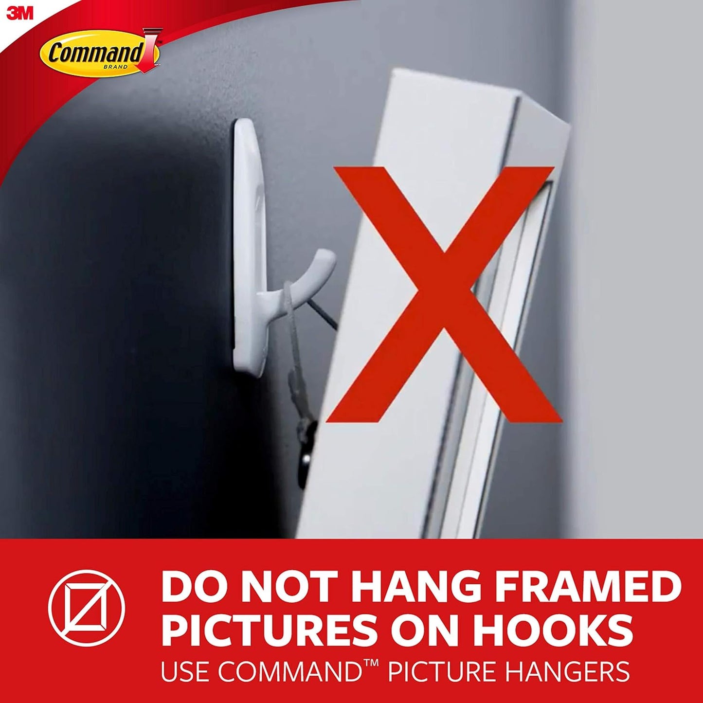 Command Large Towel Hooks – Understated Bathroom Hooks for Neutral Tones and Clean Lines, Repositionable Damage-Free Wall Hooks