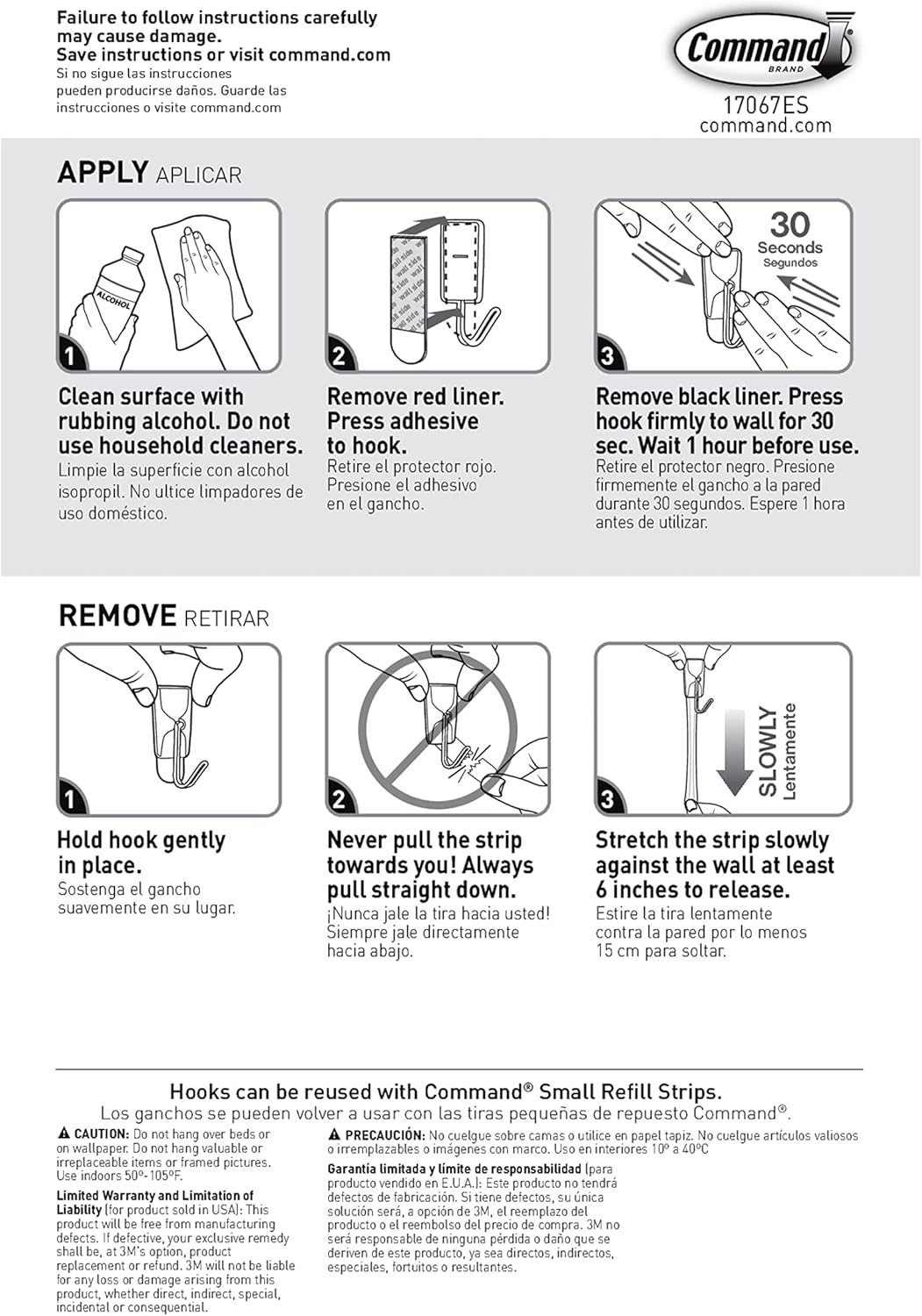 Command Small Wire Toggle Hooks for Renter-Safe Kids' Bedroom Organization, No-Holes Adhesive Hooks for Growing Family Spaces