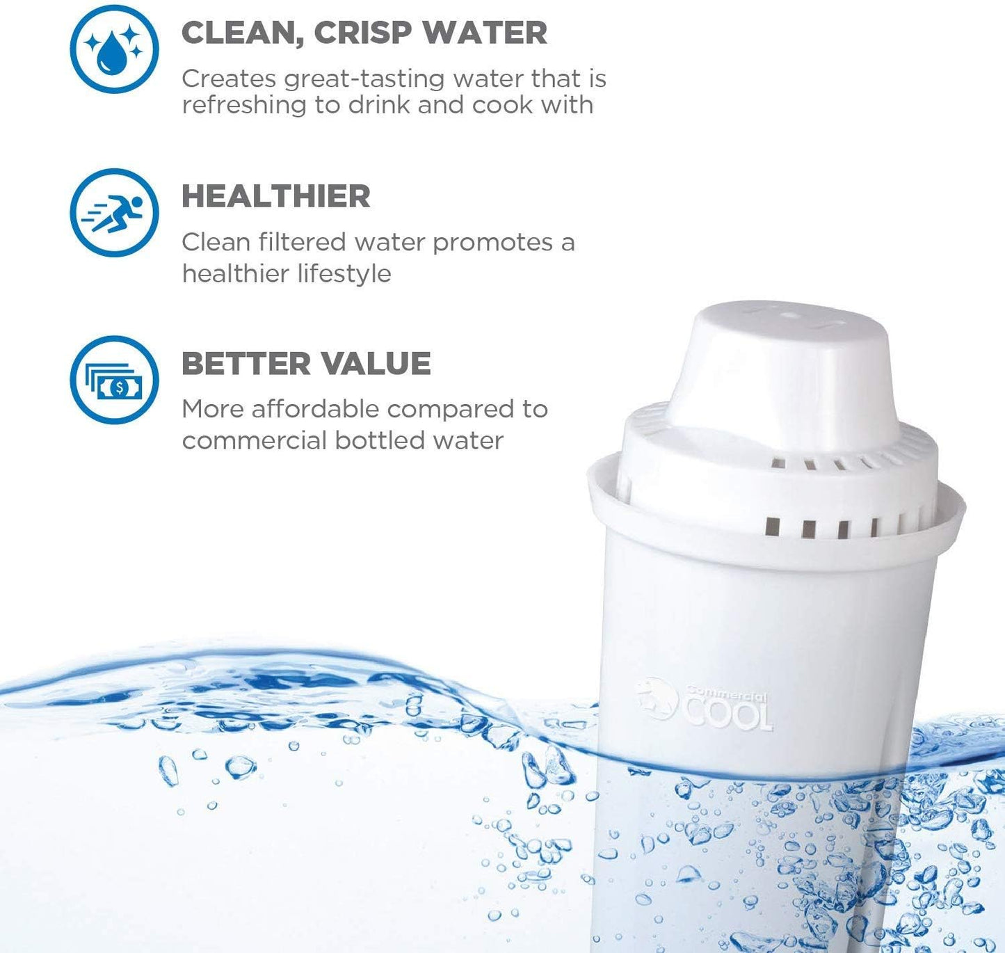 Commercial Cool Cool Brita Pitcher Filters – Independent NSF and WQA Tested Replacement Filters for Trusted Home Water Safety