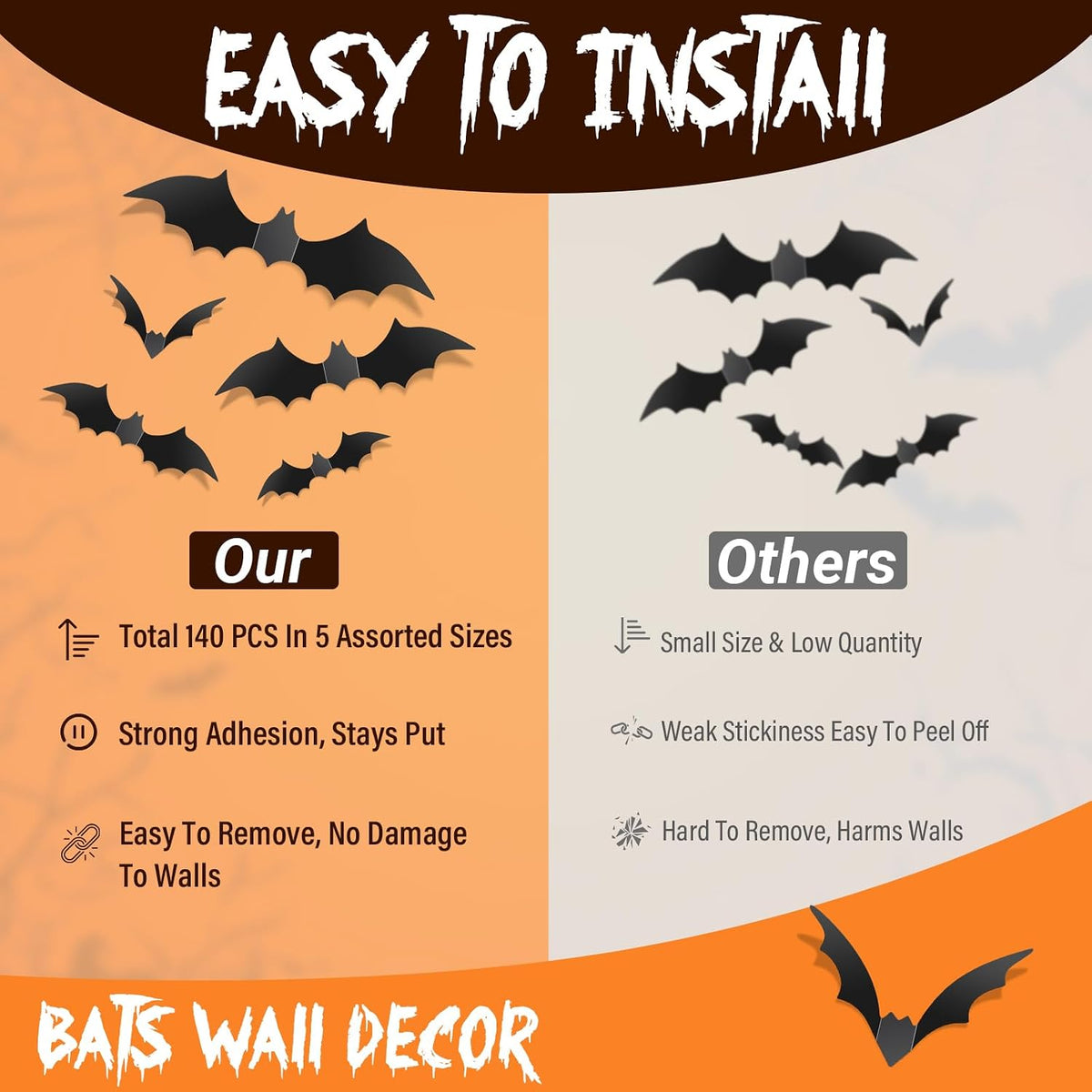compatible with wood, glass, metal, plastic, tile, window, and wall surfaces
