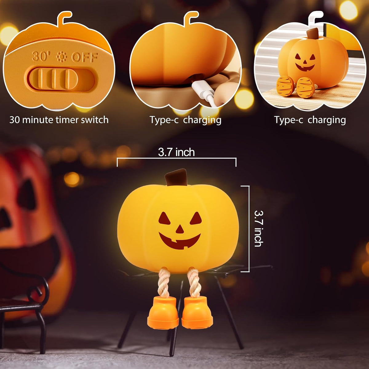 Cozziapet Cute Silicone Night Light – Thoughtful Birthday and Baby Shower Gift for Her, Mom, and New Parents