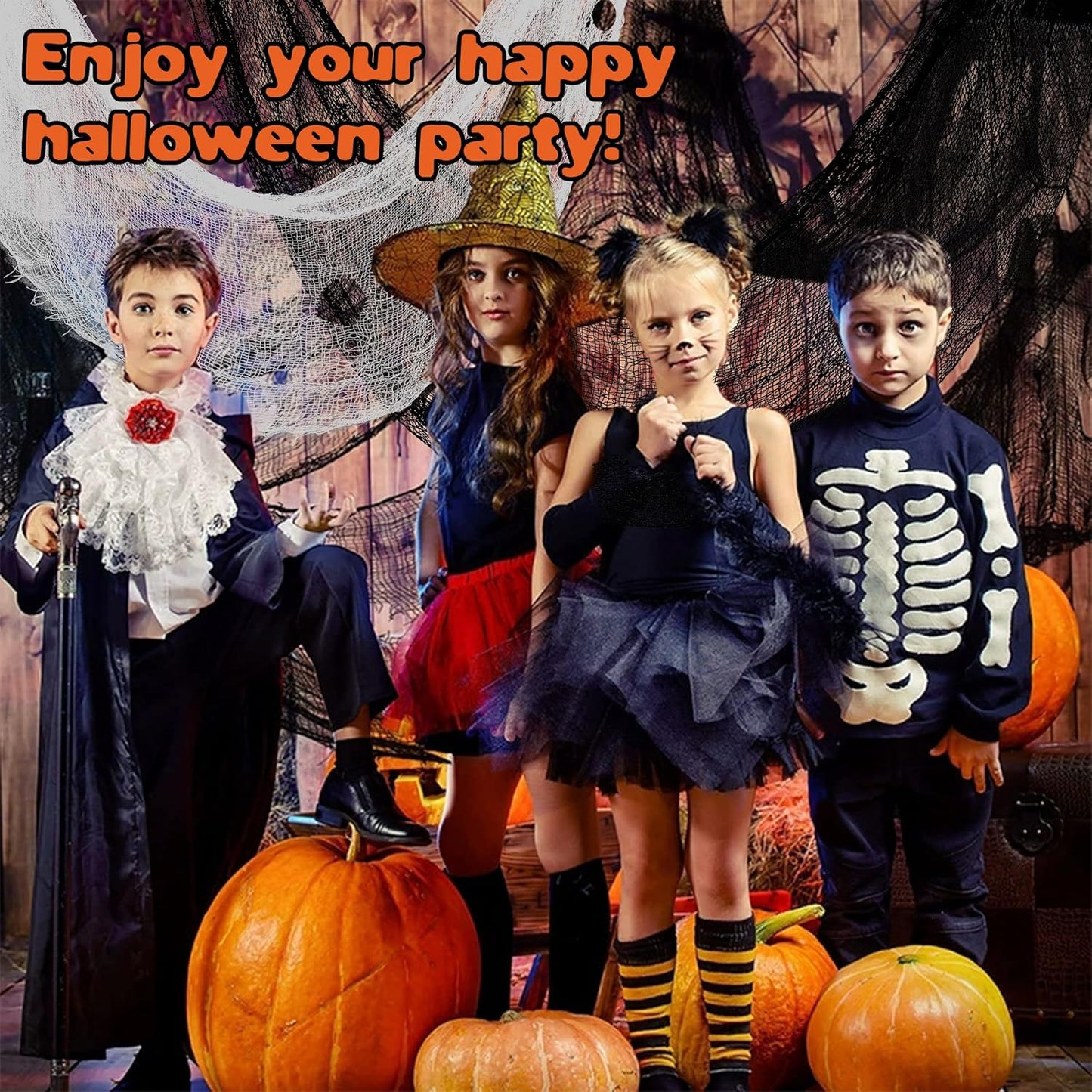 Creepy Cloth Reusable Gauze Cloths – Portable Halloween Decor for Camping and Outdoor Gatherings