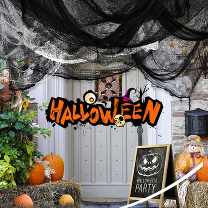 Creepy Cloth Reusable Gauze Cloths – Portable Halloween Decor for Camping and Outdoor Gatherings