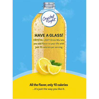 Crystal Light Lemonade Powder Packets – Refreshing Lemonade for Hotel Rooms, Road Trips, and Camping Coolers, 120 ct Bulk Supply