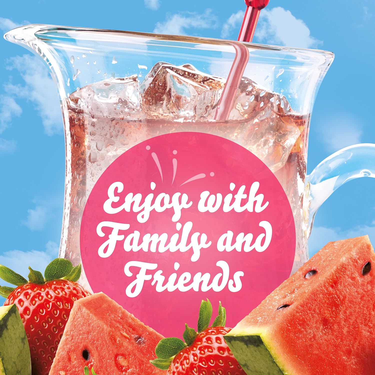 Crystal Light Sugar-Free Strawberry Watermelon Packets – Fruity Flavored Water for Lunch Bag Prep