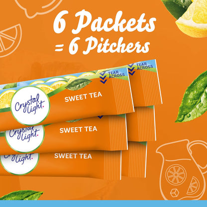 Crystal Light Sweet Tea On The Go Sticks – Portable Desk Drink for Long Meetings and Shifts