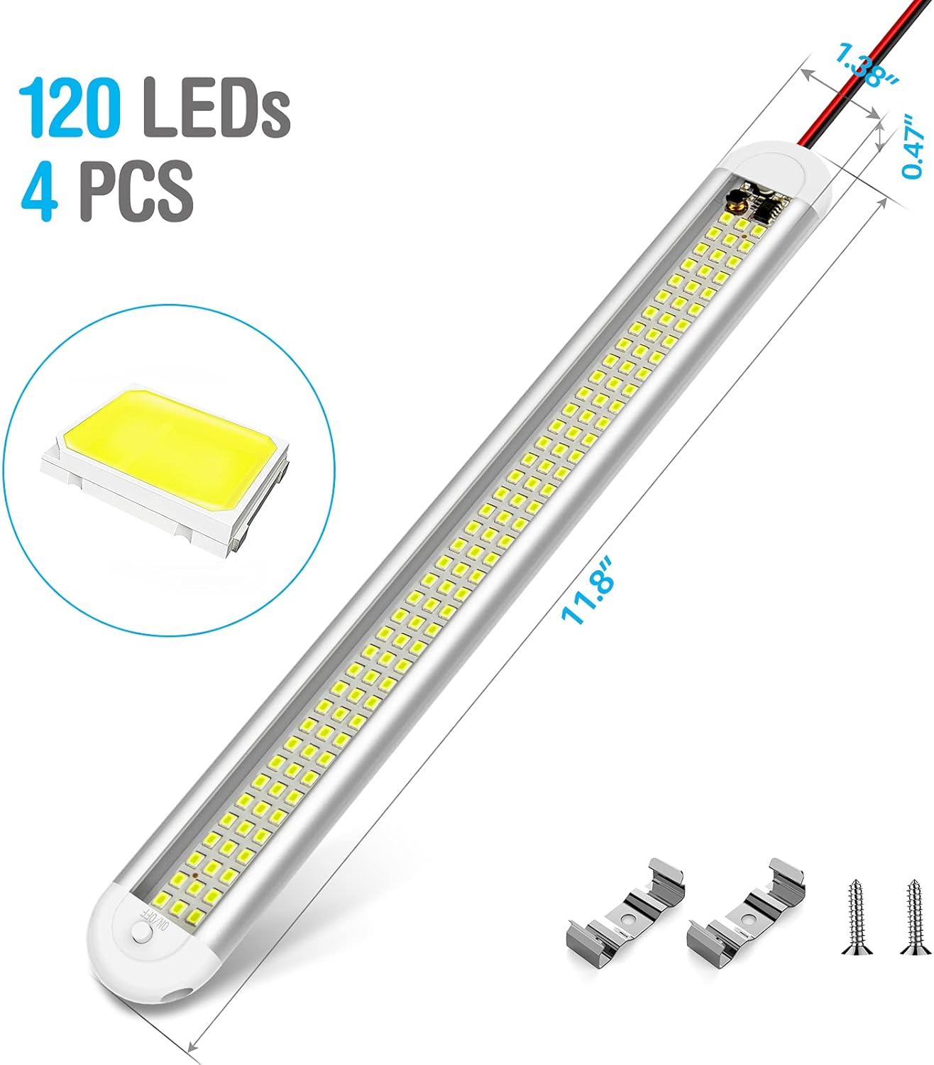 CT CAPETRONIX 1500LM LED Light Bar – 12V DC Overland Vehicle Lighting for Patio and Campsite Use