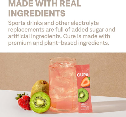 Cure Hydration Coconut Water Electrolyte Packets – Daily Wellness Routine for Balanced Hydration and Clean Living