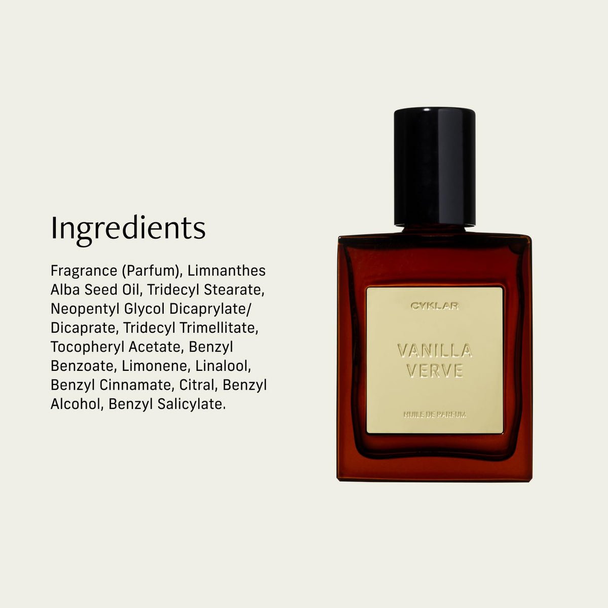 CYKLAR Perfume Oil Vanilla Verve – Elevated Signature Scent for the Master Suite, Long-Lasting Oil