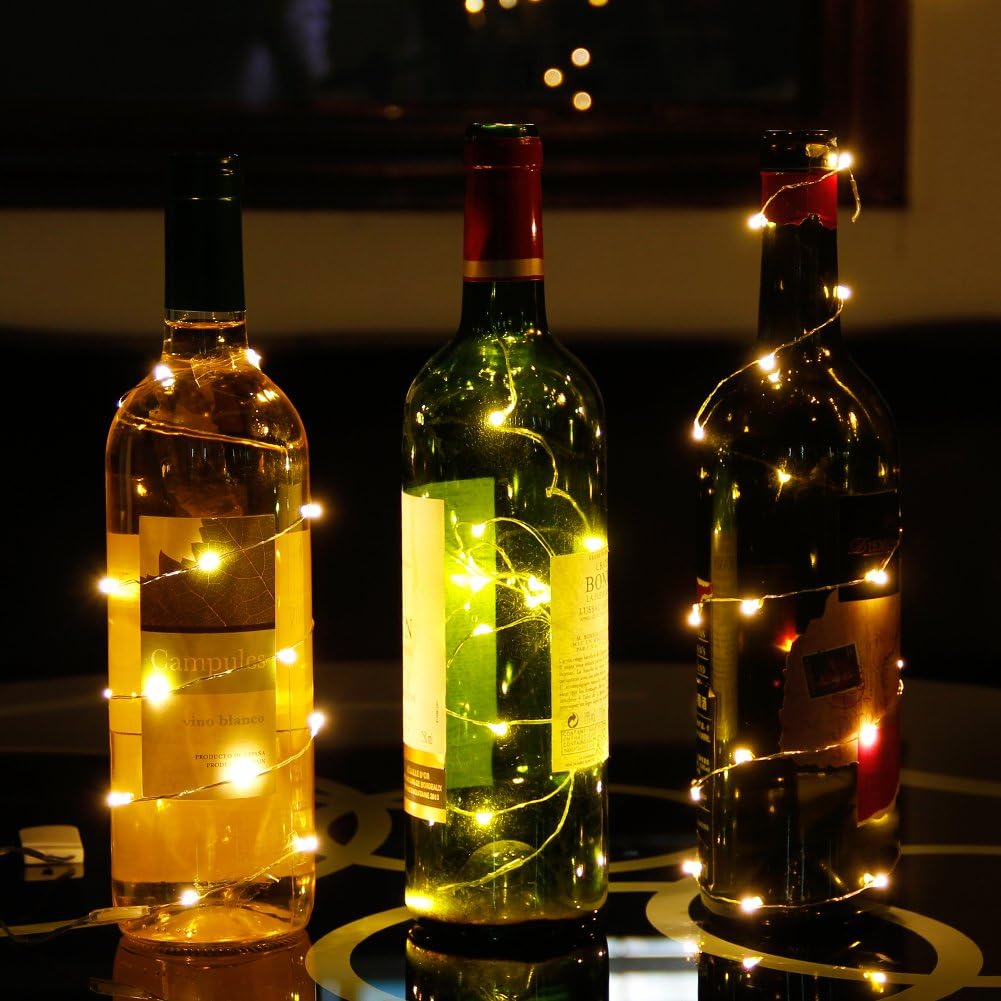 CYLAPEX 6 Pack Warm White LED String Lights 7ft Battery Powered Beautiful Christmas and Holiday Gift for Women and Best Friends