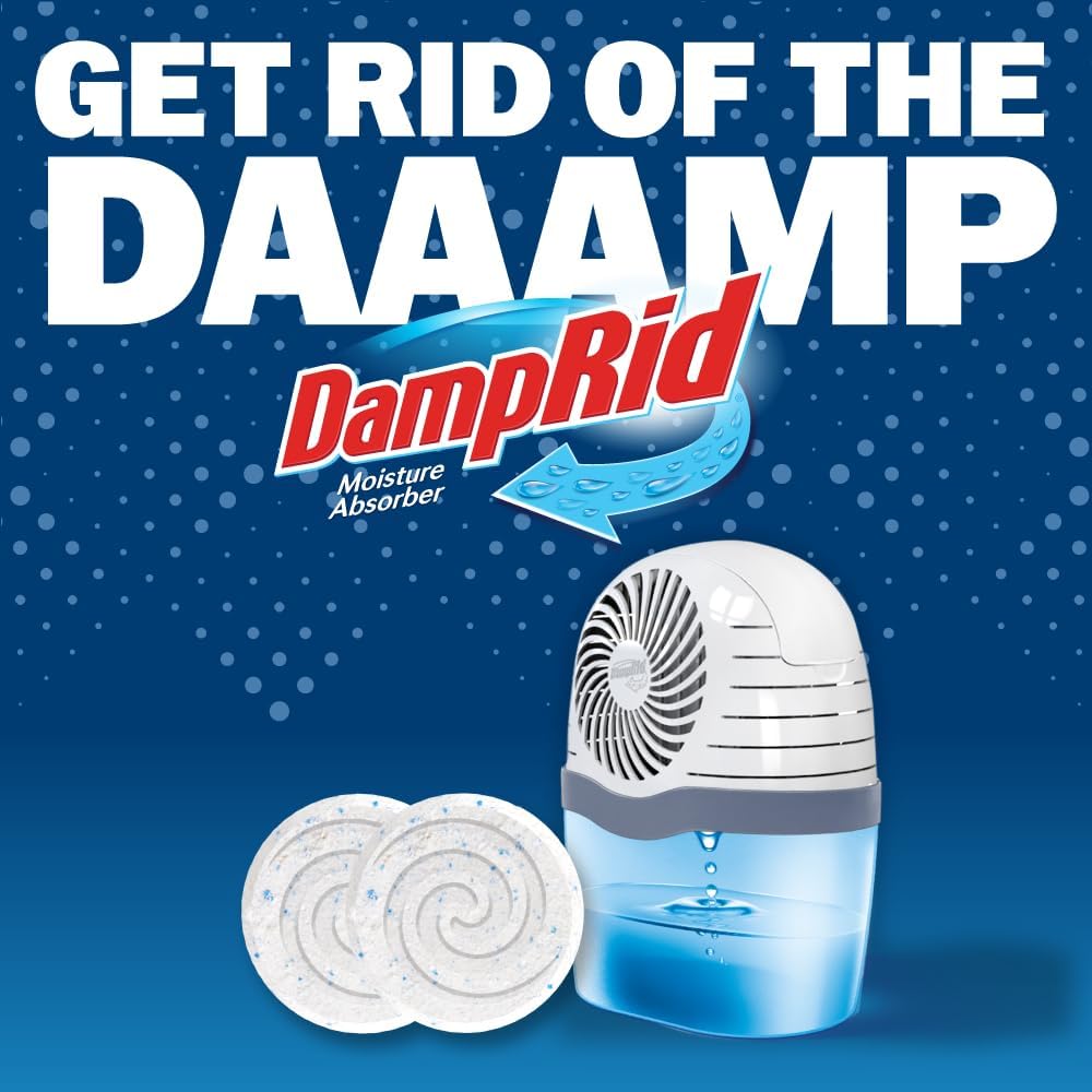 DampRid Reusable Moisture Absorber – Intentional Home Essential for Small Apartments, Silent Passive Operation