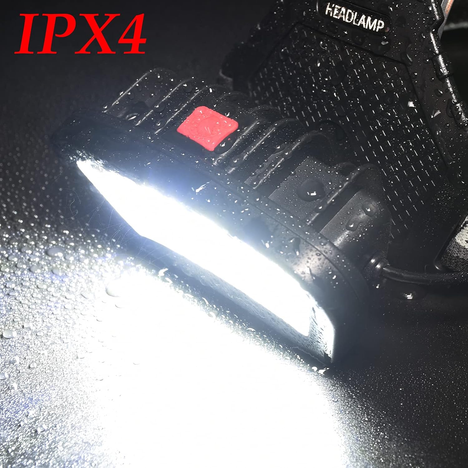 DARKBEAM COB LED Headlamp USB Rechargeable – Wide Flood Beam for Campsites, Patio Work and Outdoor Dinners