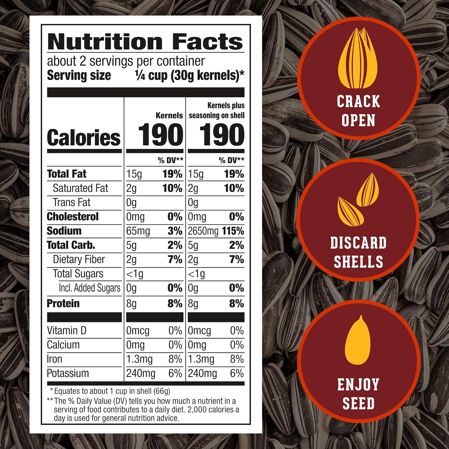 DAVID Jumbo Sunflower Seeds, Bar-B-Q Flavor, 5.25 oz – Satisfying Bar-B-Q Snack to Curb Late-Night Carb Cravings