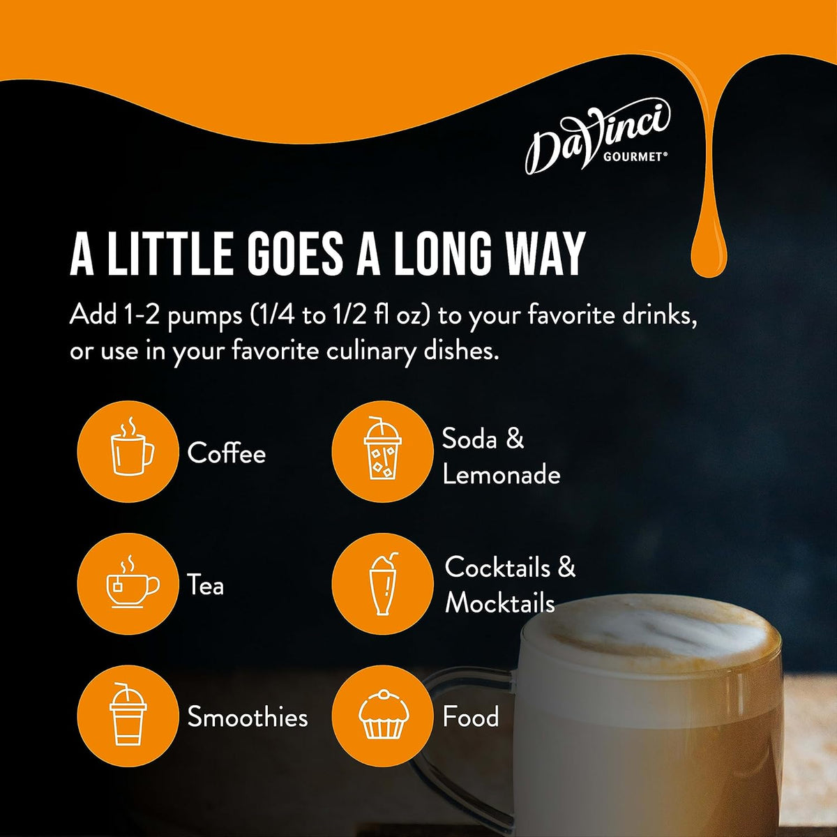 DaVinci Gourmet Agave Syrup for Busy Café Counters Speeding Up Flavoring and Sweetening Service