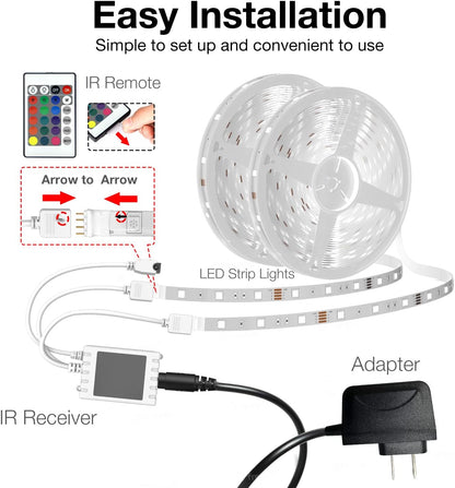 DAYBETTER Smart LED Strip Lights – Valentine's Day & Anniversary Gift for Couples, App Controlled Mood Lighting
