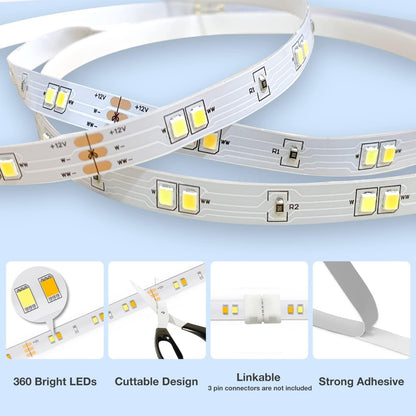 DAYBETTER Under Cabinet Lighting – Intentional Neutral Tone LED Strip, 2700K to 6500K Tunable White