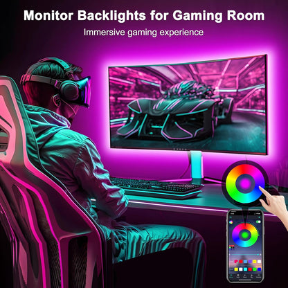 Daymeet LED Backlight Strip – Minimalist TV Ambient Light for Clean Living Spaces, Single-Cable USB Design