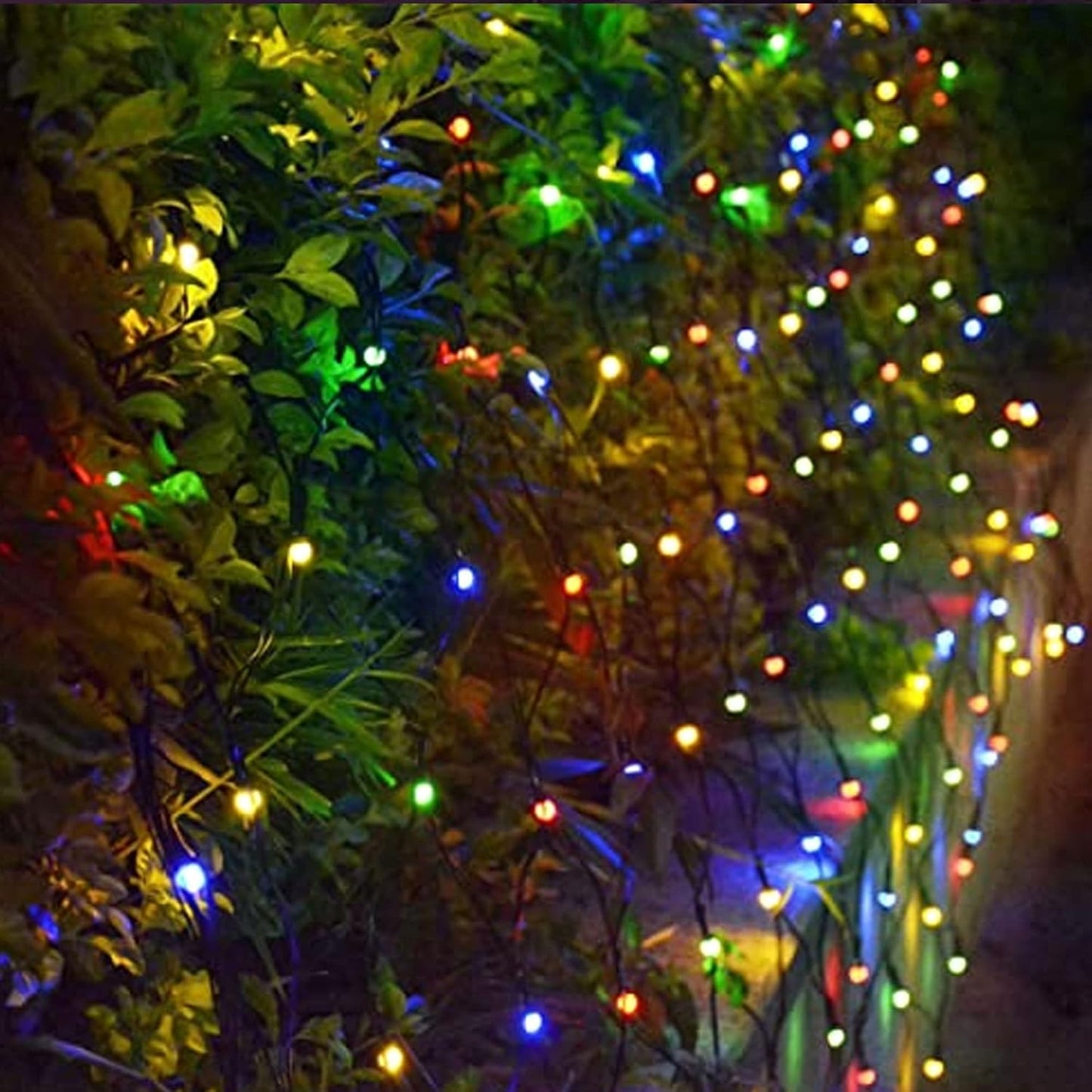 Dazzle Bright Mesh Net Lights – Simple String Lights for Uncluttered Home, Green Wire 9.8ft x 6.6ft