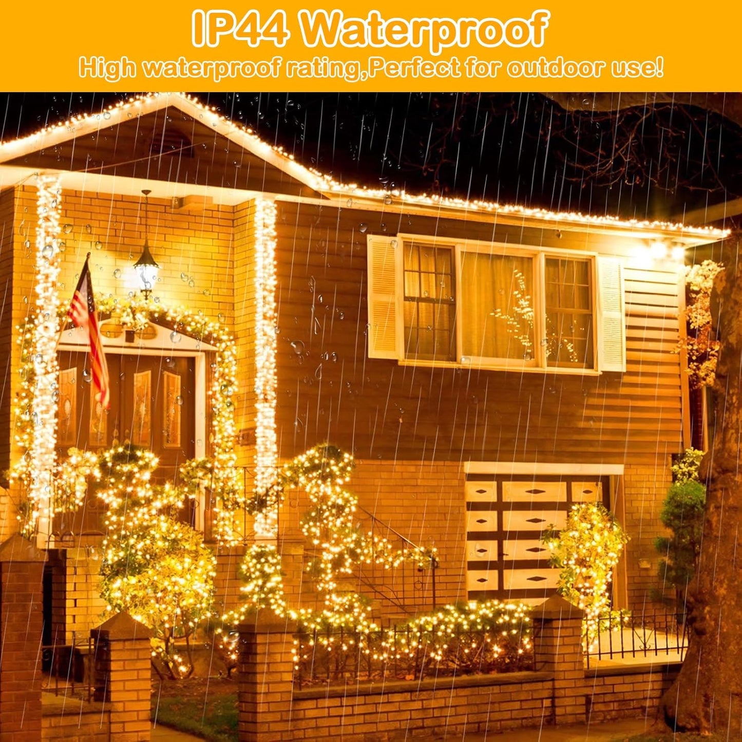 Decute 164ft Starry Lights with Timer – Aesthetic Living Room Decor, Warm White 3000K Dimmable Green Wire for Everyday Ambiance