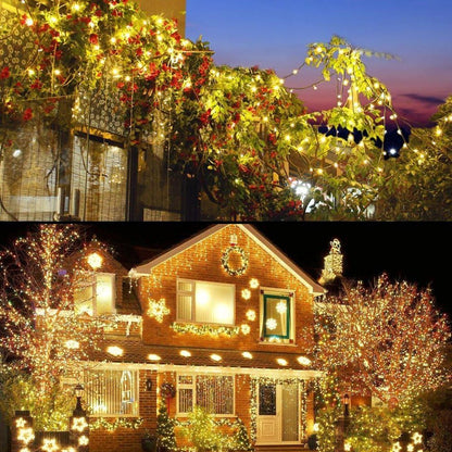 Decute 164ft Starry Lights with Timer – Aesthetic Living Room Decor, Warm White 3000K Dimmable Green Wire for Everyday Ambiance