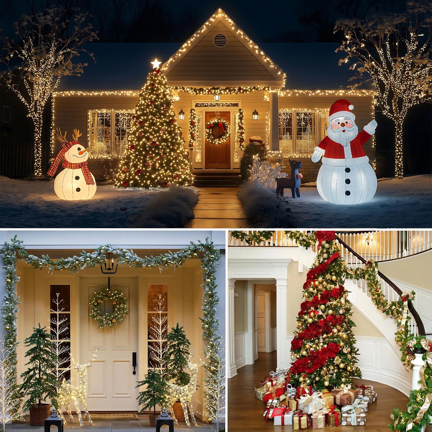 Decute 164ft Starry Lights with Timer – Aesthetic Living Room Decor, Warm White 3000K Dimmable Green Wire for Everyday Ambiance