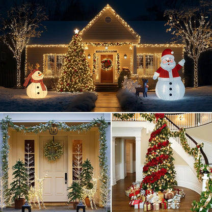 Decute 164ft Starry Lights with Timer – Aesthetic Living Room Decor, Warm White 3000K Dimmable Green Wire for Everyday Ambiance